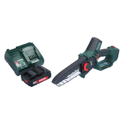 Metabo MS 18 LTX 15 Trononneuse sans fil 18 V 15 cm 5 m/s + 1x accu 2,0 Ah + chargeur