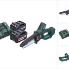 Metabo MS 18 LTX 15 Akku Gehoelzsaege 18 V 15 cm 5 m s 2x Akku 4 0 Ah Ladegeraet 0 - toolbrothers