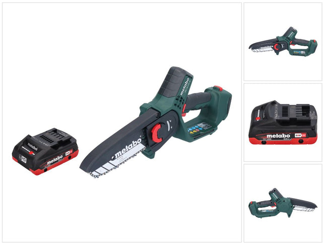 Metabo MS 18 LTX 15 Motosierra sin cable 18 V 15 cm 5 m/s + 1x batería 4,0 Ah - sin cargador