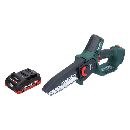 Metabo MS 18 LTX 15 Motosierra sin cable 18 V 15 cm 5 m/s + 1x batería 4,0 Ah - sin cargador