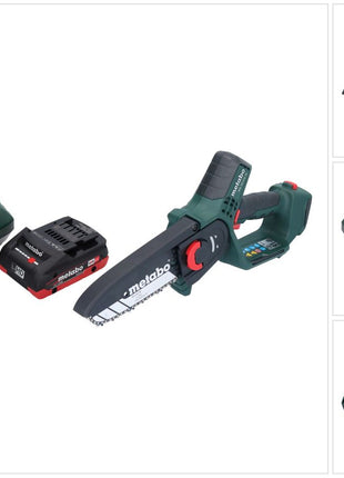 Metabo MS 18 LTX 15 sierra para madera a batería 18 V 15 cm 5 m/s + 1x batería 4,0 Ah + cargador