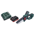 Metabo MS 18 LTX 15 podadora sin cable 18 V 15 cm 5 m/s + 1x batería recargable 4,0 Ah + cargador