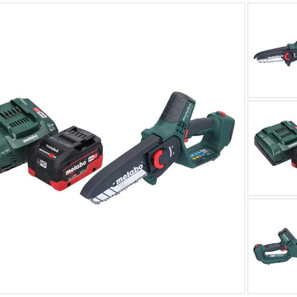 Metabo MS 18 LTX 15 cordless pruning saw 18 V 15 cm 5 m/s + 1x rechargeable battery 5.5 Ah + charger