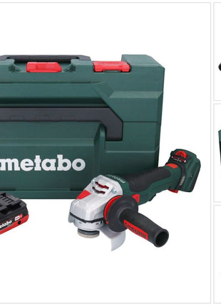 Metabo WVB 18 LTX BL 15-125 Szybka akumulatorowa szlifierka kątowa 18 V 125 mm bezszczotkowa + 1x akumulator 4,0 Ah + metaBOX - bez ładowarki