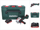 Metabo WVB 18 LTX BL 15-125 Quick Meuleuse d'angle sans fil 18 V 125 mm Brushless + 1x batterie 4,0 Ah + metaBOX - sans chargeur