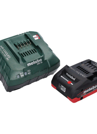 Metabo WVB 18 LTX BL 15-125 Meuleuse d'angle sur batterie Quick 18 V 125 mm sans balais + 1x batterie 4,0 Ah + chargeur + métaBOX