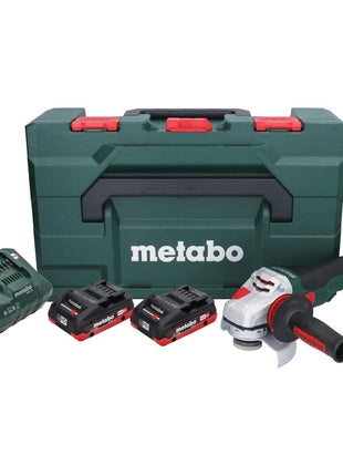 Metabo WVB 18 LTX BL 15-125 Quick Akku Winkelschleifer 18 V 125 mm Brushless + 2x Akku 4,0 Ah + Ladegerät + metaBOX