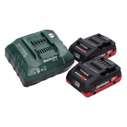 Metabo WVB 18 LTX BL 15-125 Smerigliatrice angolare rapida a batteria 18 V 125 mm senza spazzole + 2x batteria ricaricabile 4,0 Ah + caricatore + metaBOX