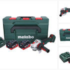 Metabo WVB 18 LTX BL 15-125 Quick cordless angle grinder 18 V 125 mm ( 601731660 ) brushless + 2x rechargeable battery 5.5 Ah + charger + metaBOX