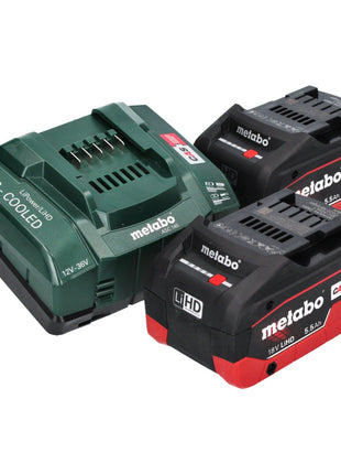 Metabo WVB 18 LTX BL 15-125 Quick Akku Winkelschleifer 18 V 125 mm ( 601731660 ) Brushless + 2x Akku 5,5 Ah + Ladegerät + metaBOX