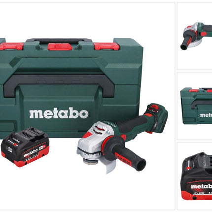 Metabo WVB 18 LTX BL 15-125 Quick cordless angle grinder 18 V 125 mm brushless + 1x rechargeable battery 8.0 Ah + metaBOX - without charger