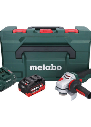 Metabo WVB 18 LTX BL 15-125 Szybka akumulatorowa szlifierka kątowa 18 V 125 mm bezszczotkowa + 1x akumulator 8,0 Ah + ładowarka + metaBOX