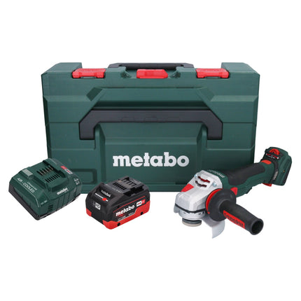 Metabo WVB 18 LTX BL 15-125 Quick Meuleuse d'angle sans fil 18 V 125 mm Brushless + 1x batterie 8,0 Ah + chargeur + metaBOX