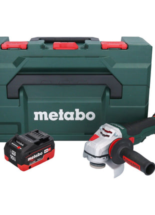 Metabo WVB 18 LTX BL 15-125 Quick Meuleuse d'angle sans fil 18 V 125 mm Brushless + 1x batterie 10,0 Ah + metaBOX - sans chargeur