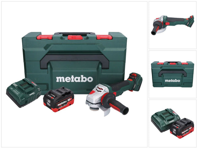 Metabo WVB 18 LTX BL 15-125 Smerigliatrice angolare a batteria Quick 18 V 125 mm Brushless + 1x batteria 10,0 Ah + caricabatteria + metaBOX