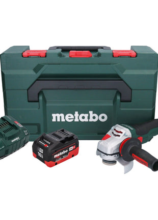 Metabo WVB 18 LTX BL 15-125 Szybka akumulatorowa szlifierka kątowa 18 V 125 mm bezszczotkowa + 1x akumulator 10,0 Ah + ładowarka + metaBOX