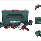 Metabo WVB 18 LTX BL 15-125 Quick cordless angle grinder 18 V 125 mm brushless + 2x rechargeable battery 10.0 Ah + charger + metaBOX