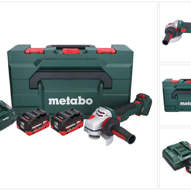 Metabo WVB 18 LTX BL 15-125 Quick cordless angle grinder 18 V 125 mm brushless + 2x rechargeable battery 10.0 Ah + charger + metaBOX