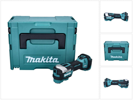 Makita DTM52ZJ Outil multifonctions sans fil Starlock Max Brushless 18V + Coffret Makpac - sans batterie, sans chargeur