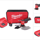 Meuleuse à pointes sur batterie Milwaukee M12 FDSS-201B 12 V 88,8 x 63,5 mm + 1x batterie 2,0 Ah + chargeur