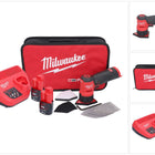 Meuleuse à pointes sur batterie Milwaukee M12 FDSS-202B 12 V 88,8 x 63,5 mm + 2x batteries 2,0 Ah + chargeur