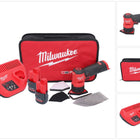Amoladora puntual a batería Milwaukee M12 FDSS-252B 12 V 88,8 x 63,5 mm + 2x baterías 2,5 Ah + cargador