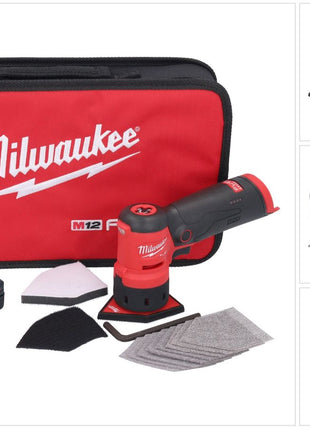 Milwaukee M12 FDSS-601B akumulatorowa szlifierka punktowa 12 V 88,8 x 63,5 mm + 1x akumulator 6,0 Ah - bez ładowarki