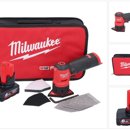 Amoladora puntual a batería Milwaukee M12 FDSS-601B 12 V 88,8 x 63,5 mm + 1x batería 6,0 Ah - sin cargador