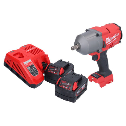 Llave de impacto a batería Milwaukee M18 FHIWF12-402 18 V 1356 Nm 1/2" sin escobillas + 2x baterías 4,0 Ah + cargador