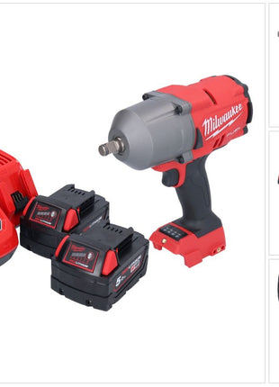 Clé à chocs sans fil Milwaukee M18 FHIWF12-502 18 V 1356 Nm 1/2" brushless + 2x batteries 5,0 Ah + chargeur