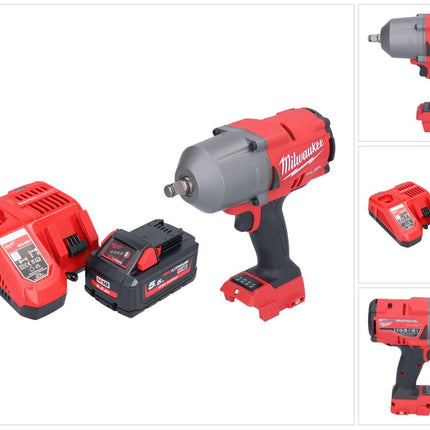 Milwaukee M18 FHIWF12-551 atornillador de impacto inalámbrico 18 V 1356 Nm 1/2" sin escobillas + 1x batería 5,5 Ah + cargador