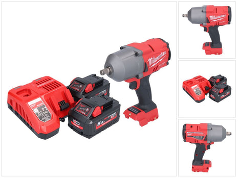 Milwaukee M18 FHIWF12-552 Akku Schlagschrauber 18 V 1356 Nm 1/2" Brushless + 2x Akku 5,5 Ah + Ladegerät