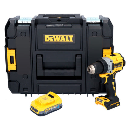 Taladro atornillador inalámbrico DeWalt DCD 800 NT 18 V 90 Nm sin escobillas + 1x batería 1,7 Ah + TSTAK - sin cargador