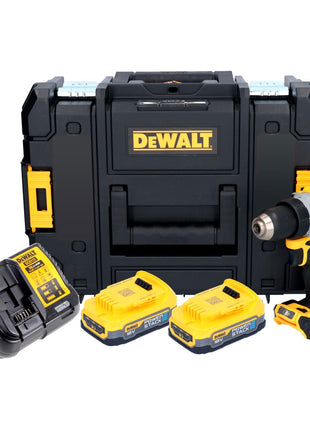 Taladro atornillador inalámbrico DeWalt DCD 800 E2T 18 V 90 Nm sin escobillas + 2x baterías 1,7 Ah + cargador + TSTAK