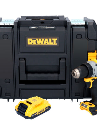 Taladro atornillador inalámbrico DeWalt DCD 800 NT 18 V 90 Nm sin escobillas + 1x batería 2,0 Ah + TSTAK - sin cargador