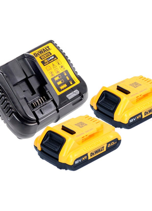 Perceuse-visseuse sans fil DeWalt DCD 800 D2T 18 V 90 Nm sans balais + 2x batteries 2,0 Ah + chargeur + TSTAK