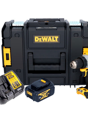 Taladro atornillador inalámbrico DeWalt DCD 800 M1T 18 V 90 Nm sin escobillas + 1x batería 4,0 Ah + cargador + TSTAK