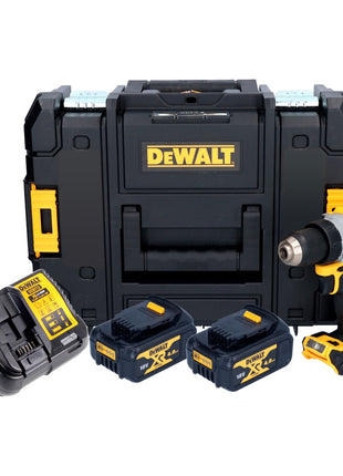 Perceuse-visseuse sans fil DeWalt DCD 800 M2T 18 V 90 Nm sans balais + 2x batteries 4,0 Ah + chargeur + TSTAK