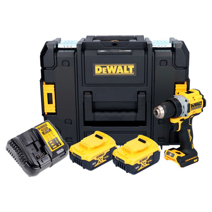 Taladro atornillador inalámbrico DeWalt DCD 800 P2T 18 V 90 Nm sin escobillas + 2x baterías 5,0 Ah + cargador + TSTAK