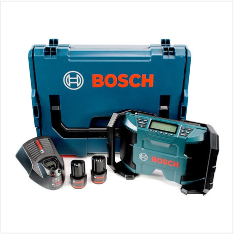 Bosch GML 10,8 V-LI Akku Radio in L-Boxx + 2 x GBA 10,8 V 2,5 Ah Akku + AL 1130 CV Schnelllader - Toolbrothers