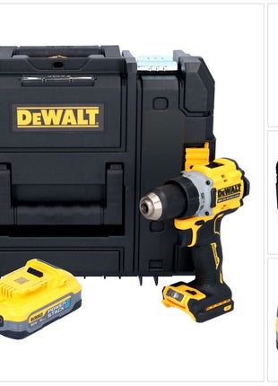 DeWalt DCD 800 NT Akku Bohrschrauber 18 V 90 Nm Brushless + 1x Akku 5,0 Ah + TSTAK - ohne Ladegerät