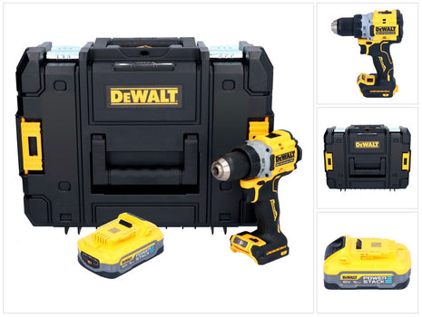 DeWalt DCD 800 NT Perceuse-visseuse sans fil 18 V 90 Nm Brushless + 1x batterie 5,0 Ah + TSTAK - sans chargeur