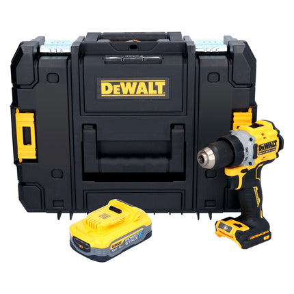 Taladro atornillador inalámbrico DeWalt DCD 800 NT 18 V 90 Nm sin escobillas + 1x batería 5,0 Ah + TSTAK - sin cargador