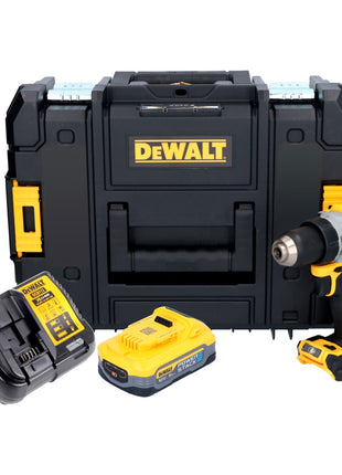 Taladro atornillador inalámbrico DeWalt DCD 800 H1T 18 V 90 Nm sin escobillas + 1x batería 5,0 Ah + cargador + TSTAK