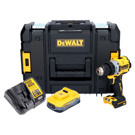 Taladro atornillador inalámbrico DeWalt DCD 800 H1T 18 V 90 Nm sin escobillas + 1x batería 5,0 Ah + cargador + TSTAK
