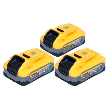 DeWalt DCBP 518 H3 battery set 3x Powerstack battery 18 V 5.0 Ah / 5000 mAh XR Li-Ion - with charge level indicator