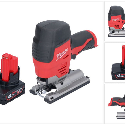 Milwaukee M12 JS-401 cordless jigsaw 12 V + 1x battery 4.0 Ah - without charger