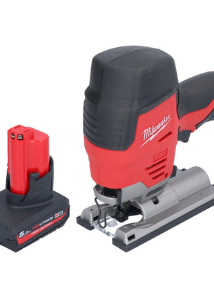 Sierra de calar a batería Milwaukee M12 JS-501 12 V + 1x batería 5,0 Ah - sin cargador