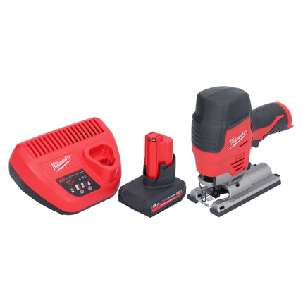 Milwaukee M12 JS-501 cordless jigsaw 12 V + 1x battery 5.0 Ah + charger