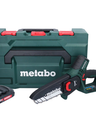 Sierra para madera a batería Metabo MS 18 LTX 15 18 V 15 cm 5 m/s + 1x batería 2,0 Ah + metaBOX - sin cargador